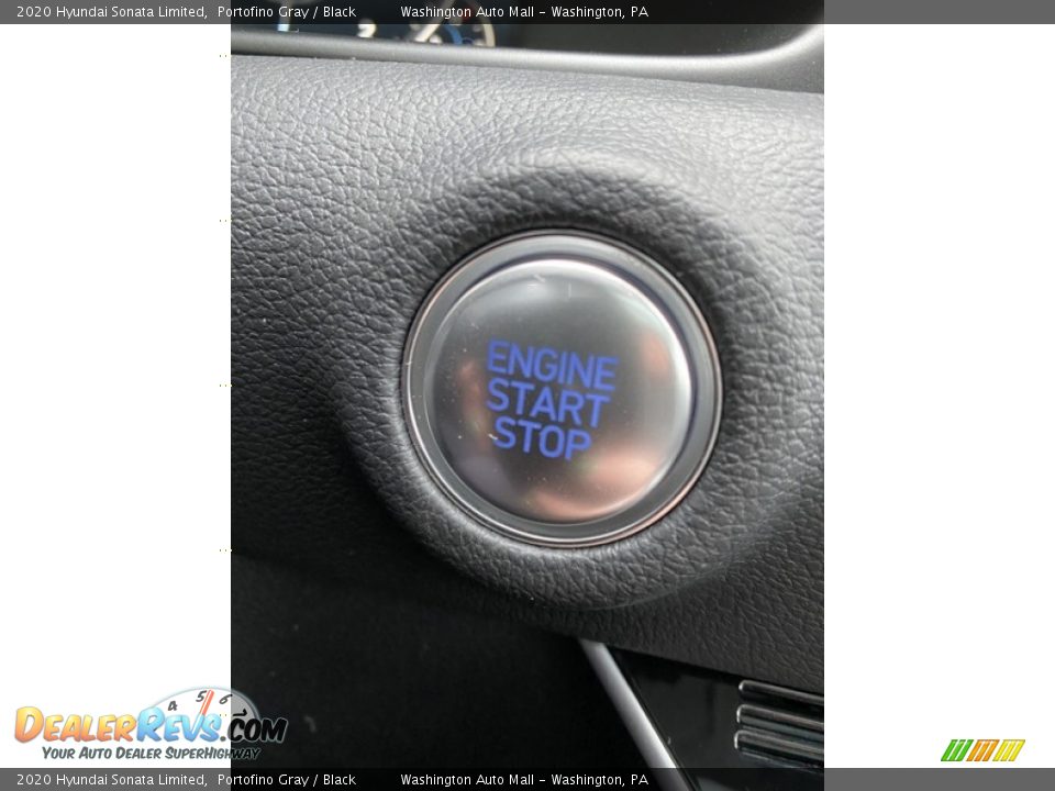 2020 Hyundai Sonata Limited Portofino Gray / Black Photo #36