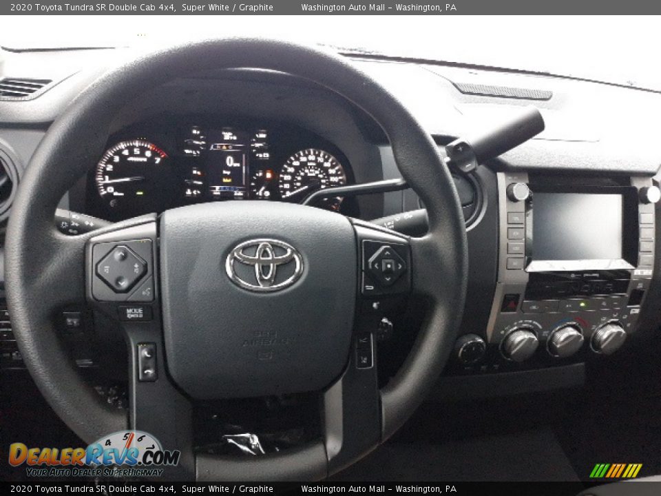 2020 Toyota Tundra SR Double Cab 4x4 Super White / Graphite Photo #3