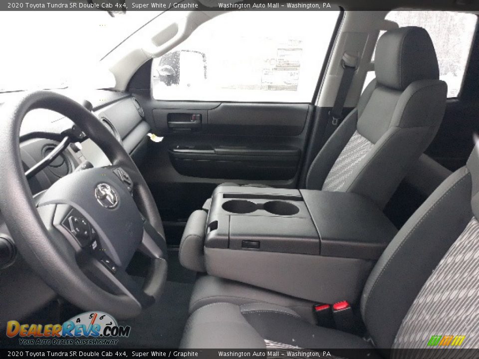 2020 Toyota Tundra SR Double Cab 4x4 Super White / Graphite Photo #4