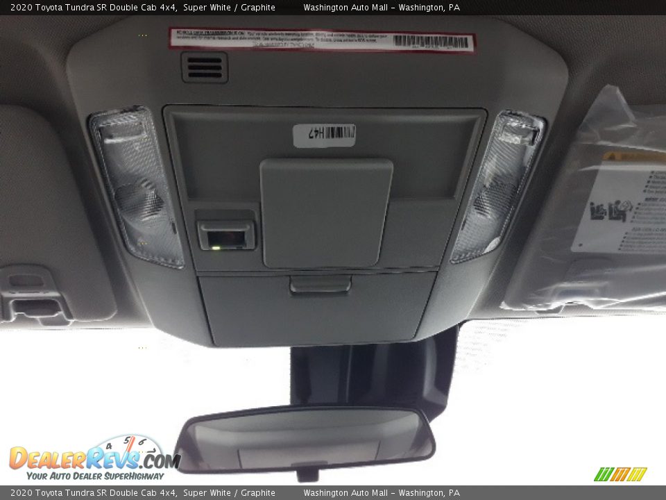 2020 Toyota Tundra SR Double Cab 4x4 Super White / Graphite Photo #5