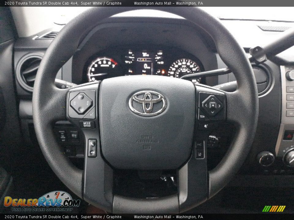 2020 Toyota Tundra SR Double Cab 4x4 Super White / Graphite Photo #6