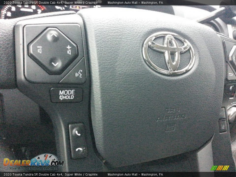 2020 Toyota Tundra SR Double Cab 4x4 Super White / Graphite Photo #7