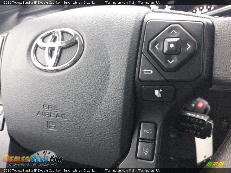 2020 Toyota Tundra SR Double Cab 4x4 Super White / Graphite Photo #8