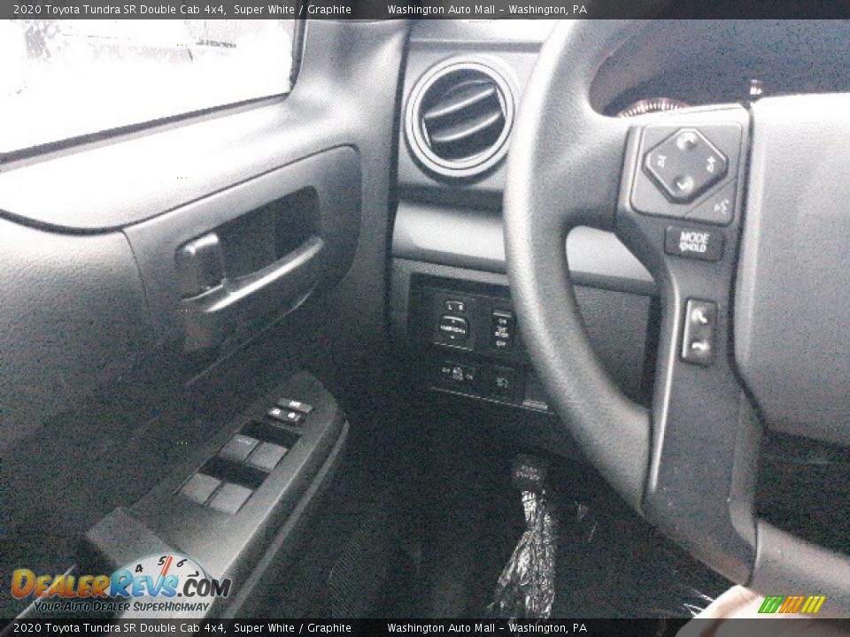 2020 Toyota Tundra SR Double Cab 4x4 Super White / Graphite Photo #9