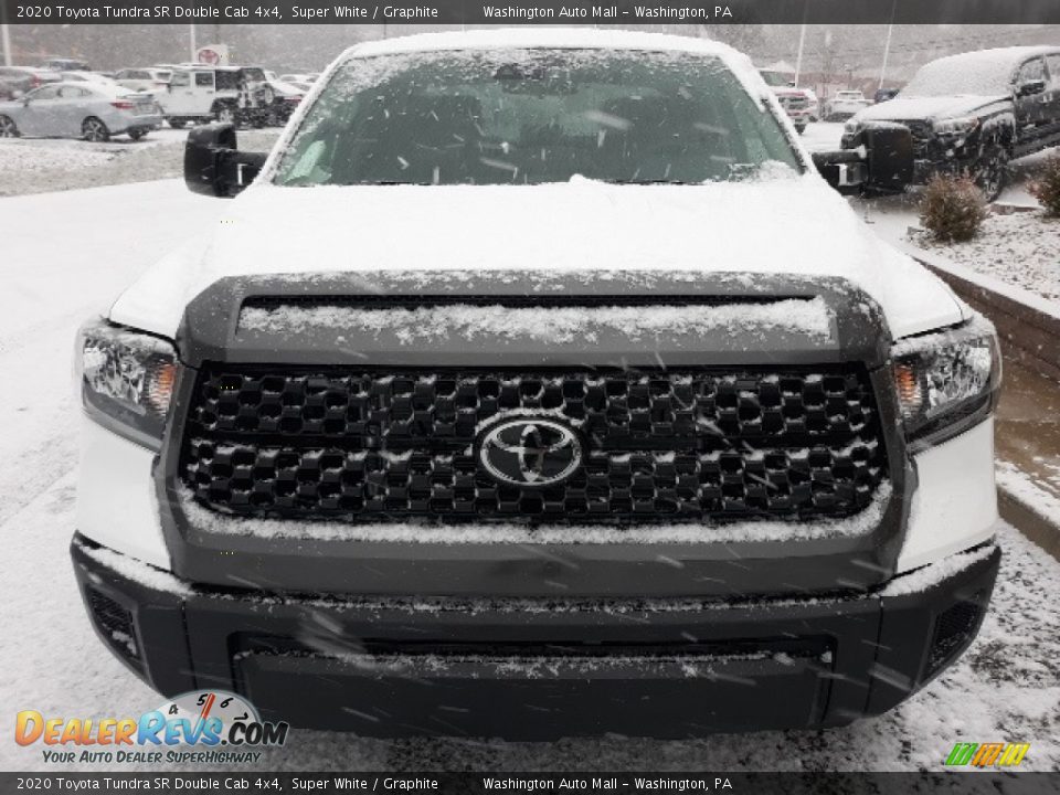 2020 Toyota Tundra SR Double Cab 4x4 Super White / Graphite Photo #12