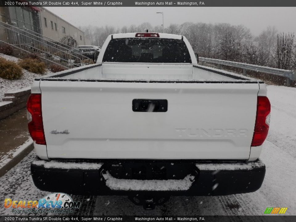 2020 Toyota Tundra SR Double Cab 4x4 Super White / Graphite Photo #14