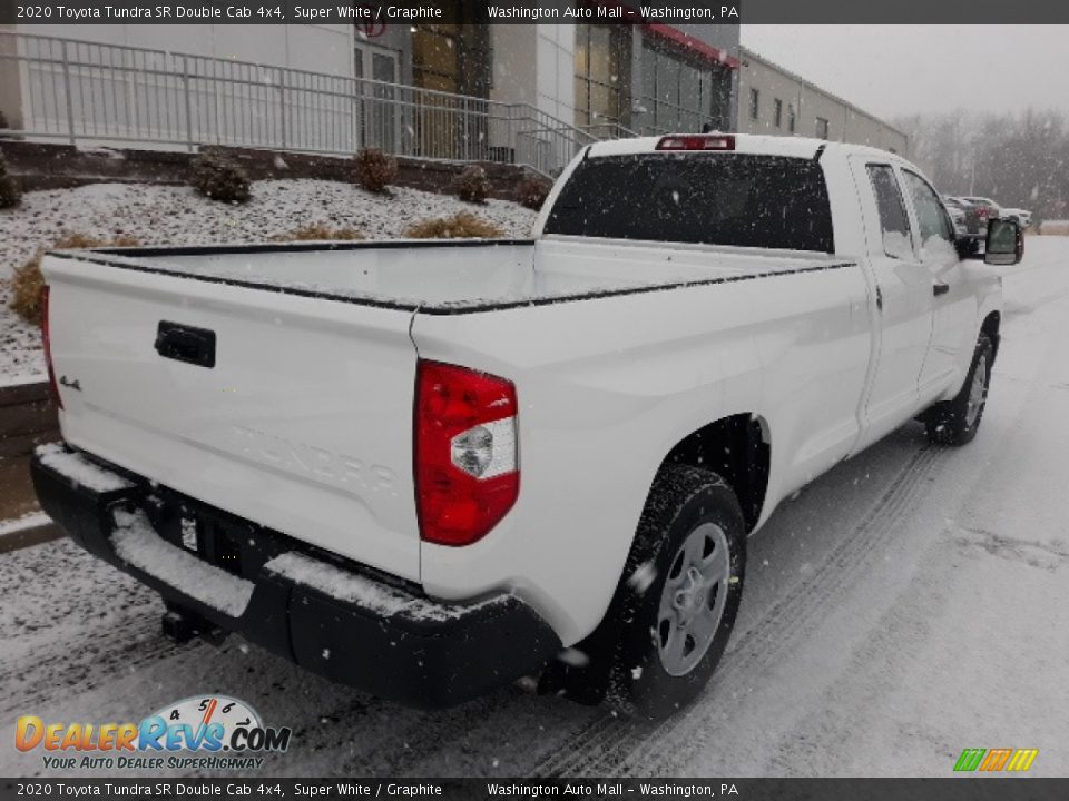 2020 Toyota Tundra SR Double Cab 4x4 Super White / Graphite Photo #15
