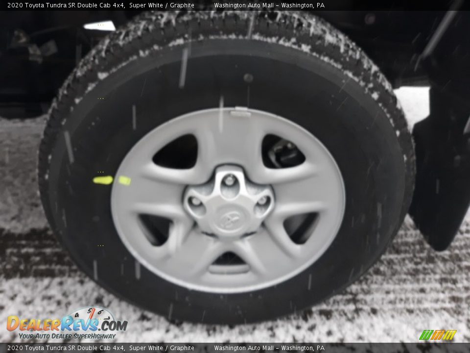 2020 Toyota Tundra SR Double Cab 4x4 Super White / Graphite Photo #17