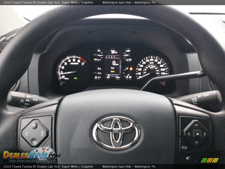 2020 Toyota Tundra SR Double Cab 4x4 Super White / Graphite Photo #18