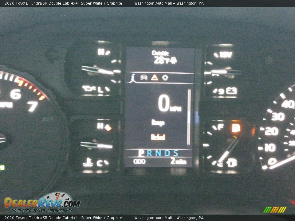 2020 Toyota Tundra SR Double Cab 4x4 Super White / Graphite Photo #19