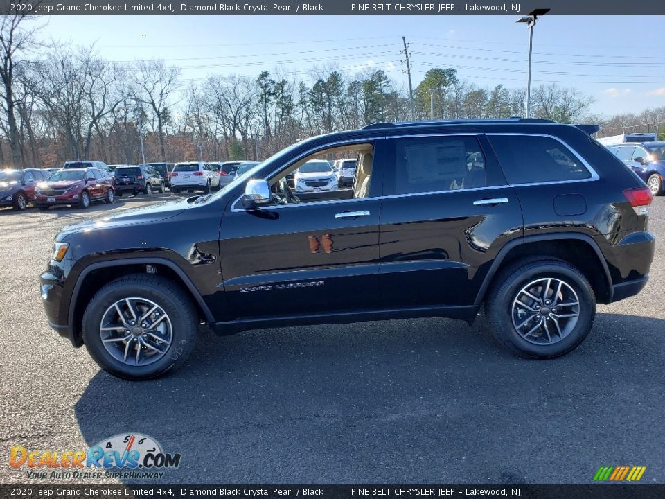 2020 Jeep Grand Cherokee Limited 4x4 Diamond Black Crystal Pearl / Black Photo #3