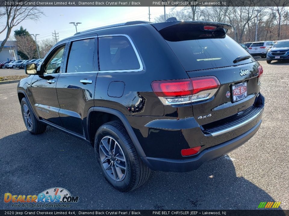2020 Jeep Grand Cherokee Limited 4x4 Diamond Black Crystal Pearl / Black Photo #4