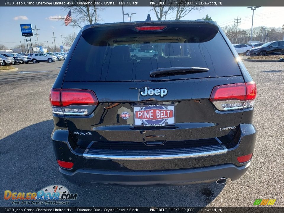 2020 Jeep Grand Cherokee Limited 4x4 Diamond Black Crystal Pearl / Black Photo #5