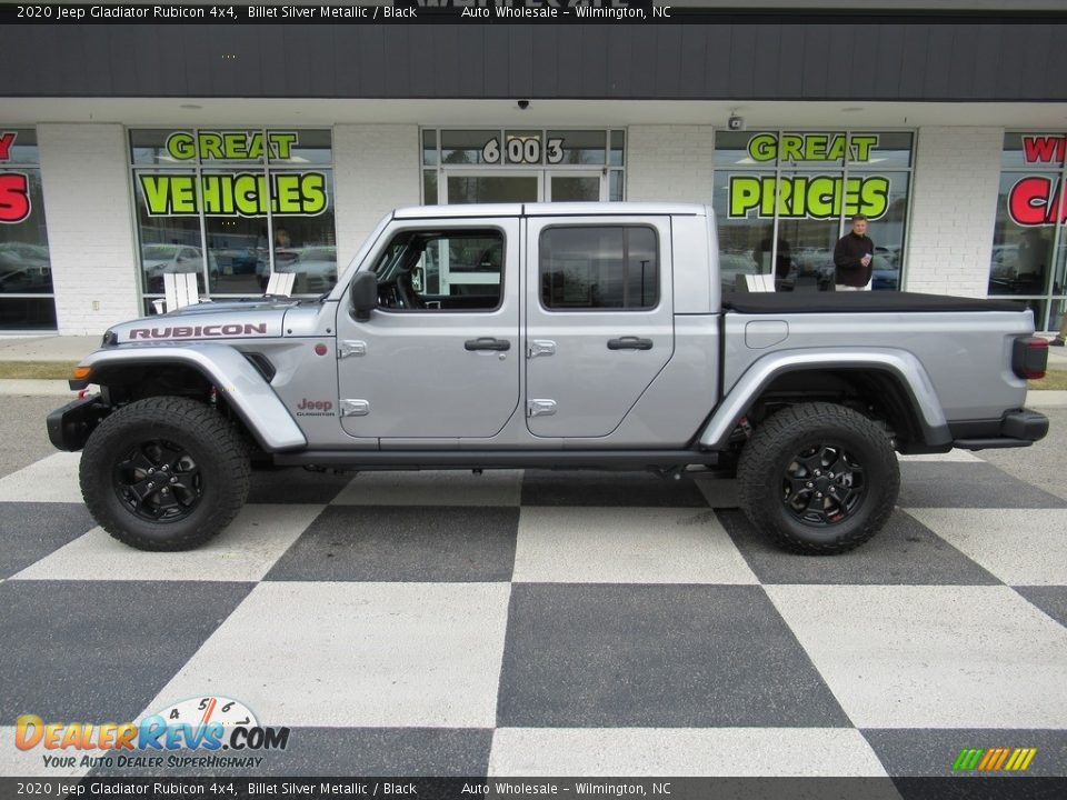 2020 Jeep Gladiator Rubicon 4x4 Billet Silver Metallic / Black Photo #1