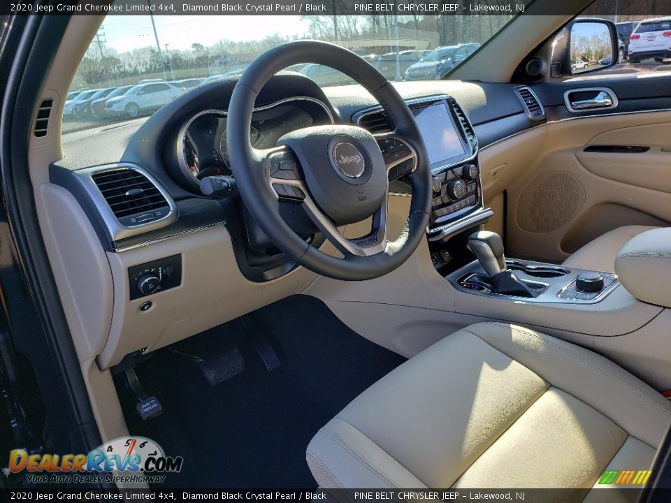 2020 Jeep Grand Cherokee Limited 4x4 Diamond Black Crystal Pearl / Black Photo #7