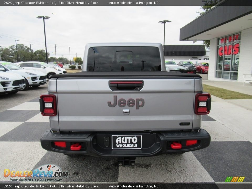 2020 Jeep Gladiator Rubicon 4x4 Billet Silver Metallic / Black Photo #4