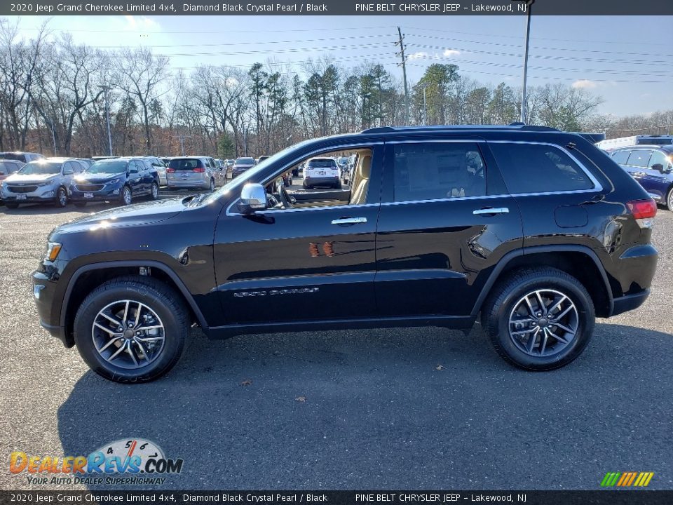 2020 Jeep Grand Cherokee Limited 4x4 Diamond Black Crystal Pearl / Black Photo #3