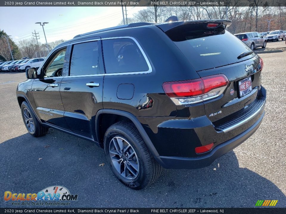 2020 Jeep Grand Cherokee Limited 4x4 Diamond Black Crystal Pearl / Black Photo #4