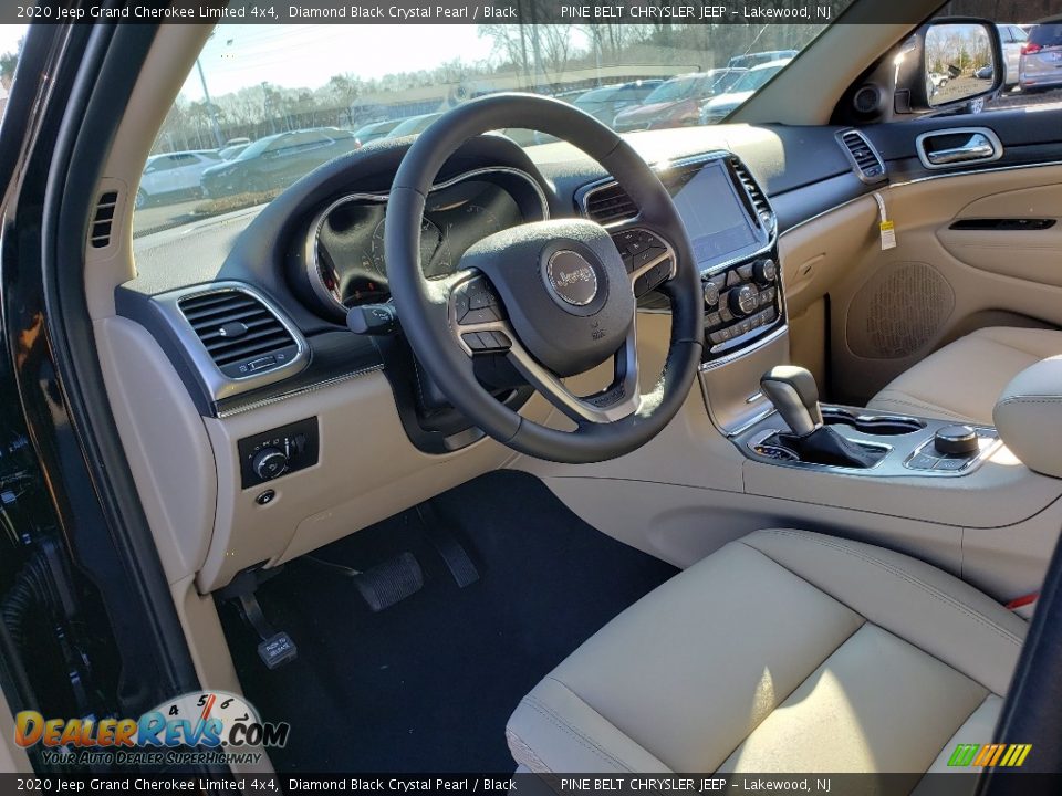 2020 Jeep Grand Cherokee Limited 4x4 Diamond Black Crystal Pearl / Black Photo #7