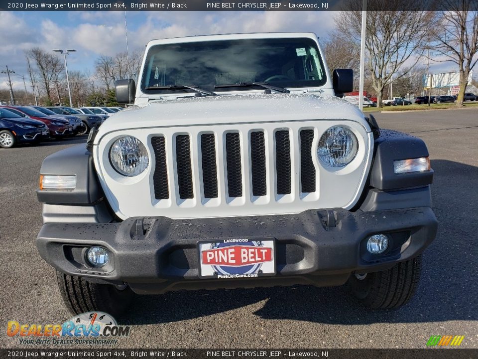 2020 Jeep Wrangler Unlimited Sport 4x4 Bright White / Black Photo #2