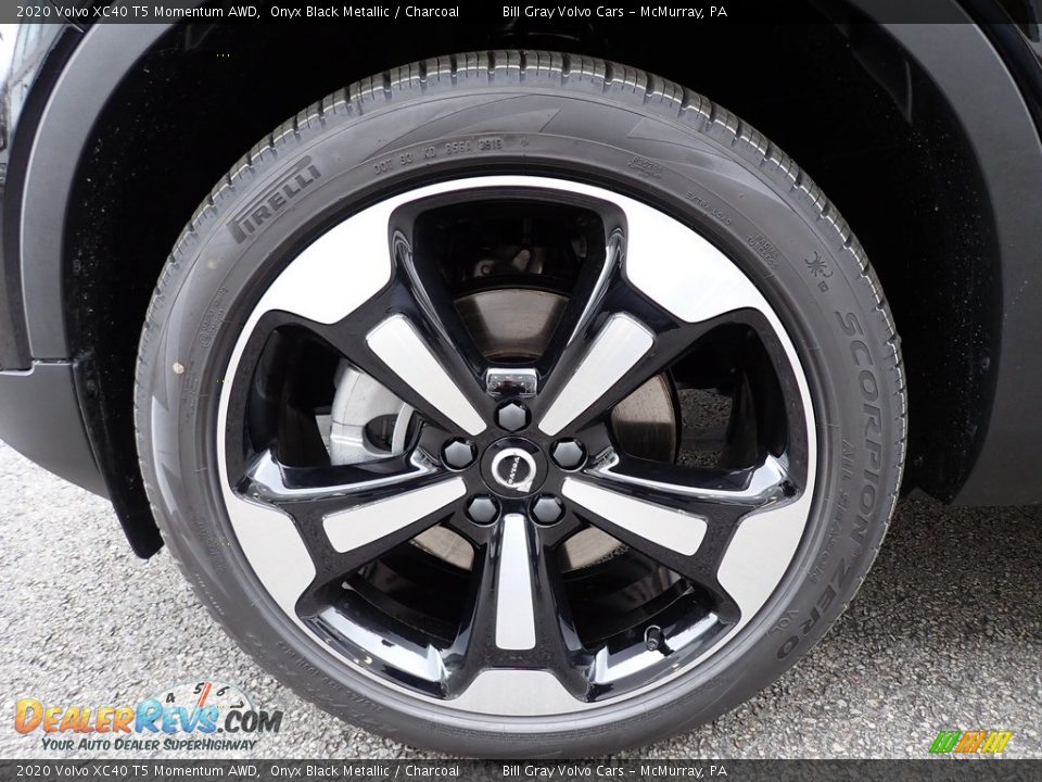2020 Volvo XC40 T5 Momentum AWD Onyx Black Metallic / Charcoal Photo #6