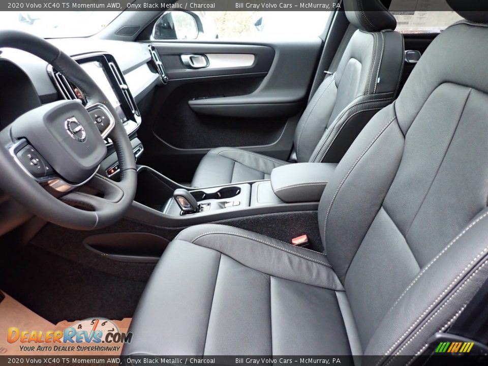 2020 Volvo XC40 T5 Momentum AWD Onyx Black Metallic / Charcoal Photo #7