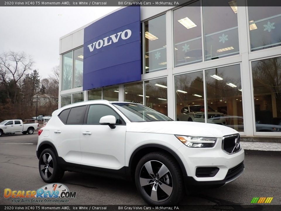 2020 Volvo XC40 T5 Momentum AWD Ice White / Charcoal Photo #1
