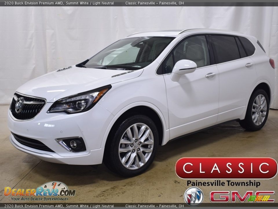 2020 Buick Envision Premium AWD Summit White / Light Neutral Photo #1