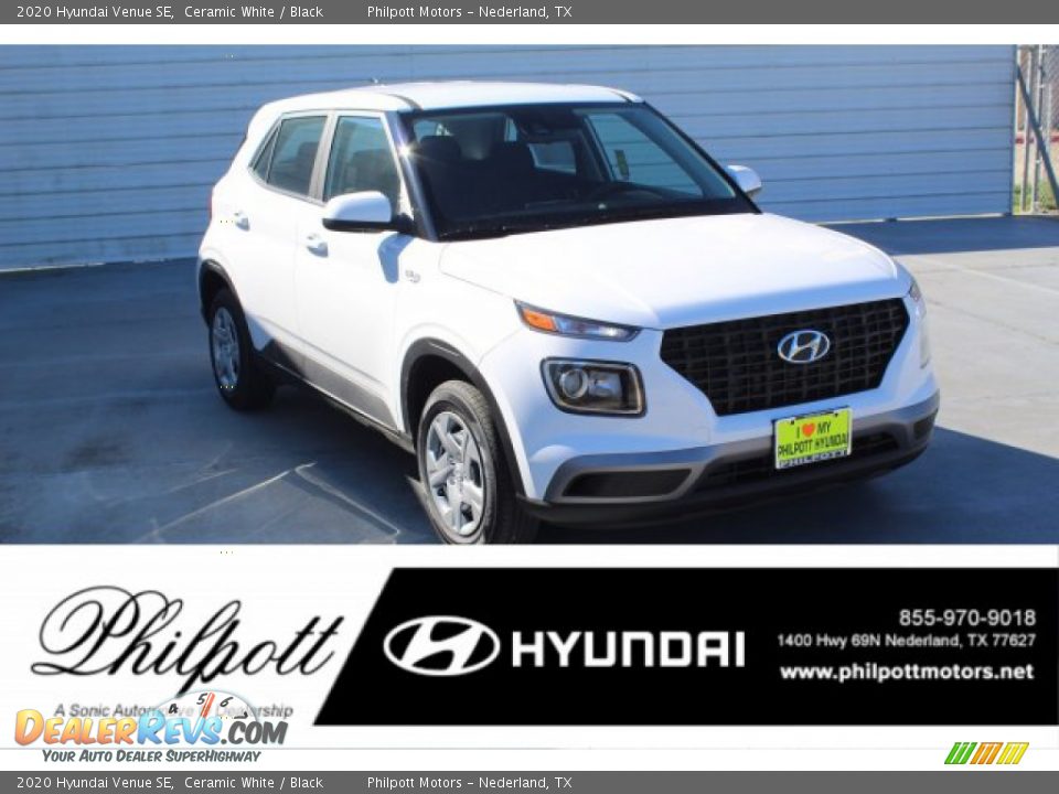 2020 Hyundai Venue SE Ceramic White / Black Photo #1