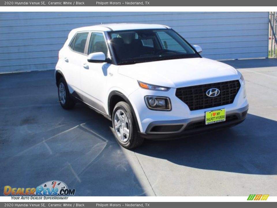 2020 Hyundai Venue SE Ceramic White / Black Photo #2