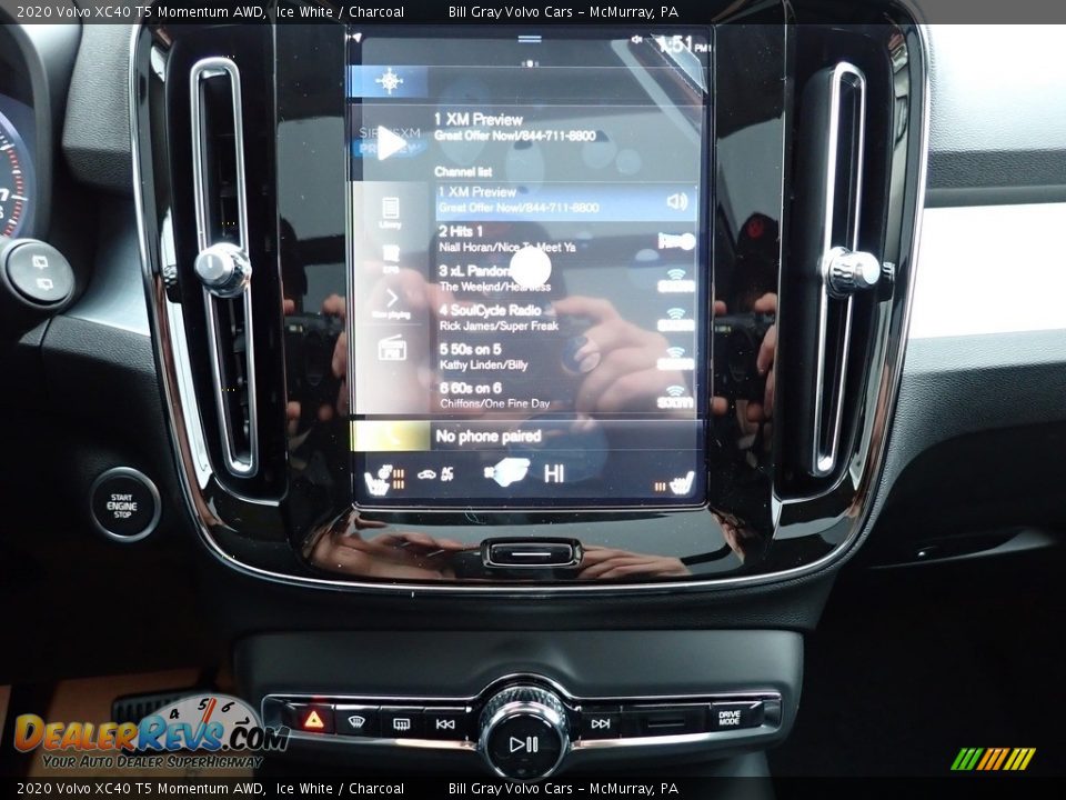 2020 Volvo XC40 T5 Momentum AWD Ice White / Charcoal Photo #15