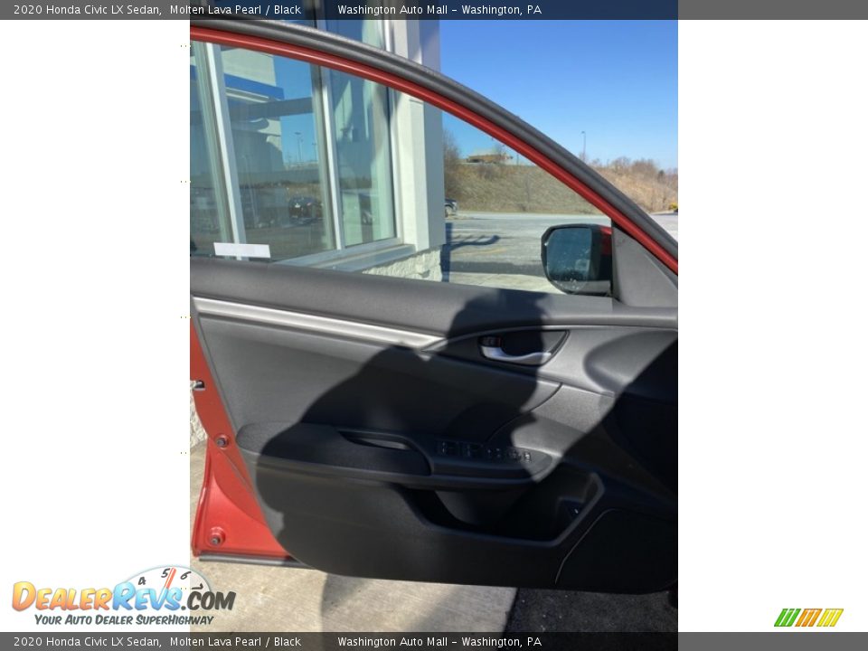 2020 Honda Civic LX Sedan Molten Lava Pearl / Black Photo #10