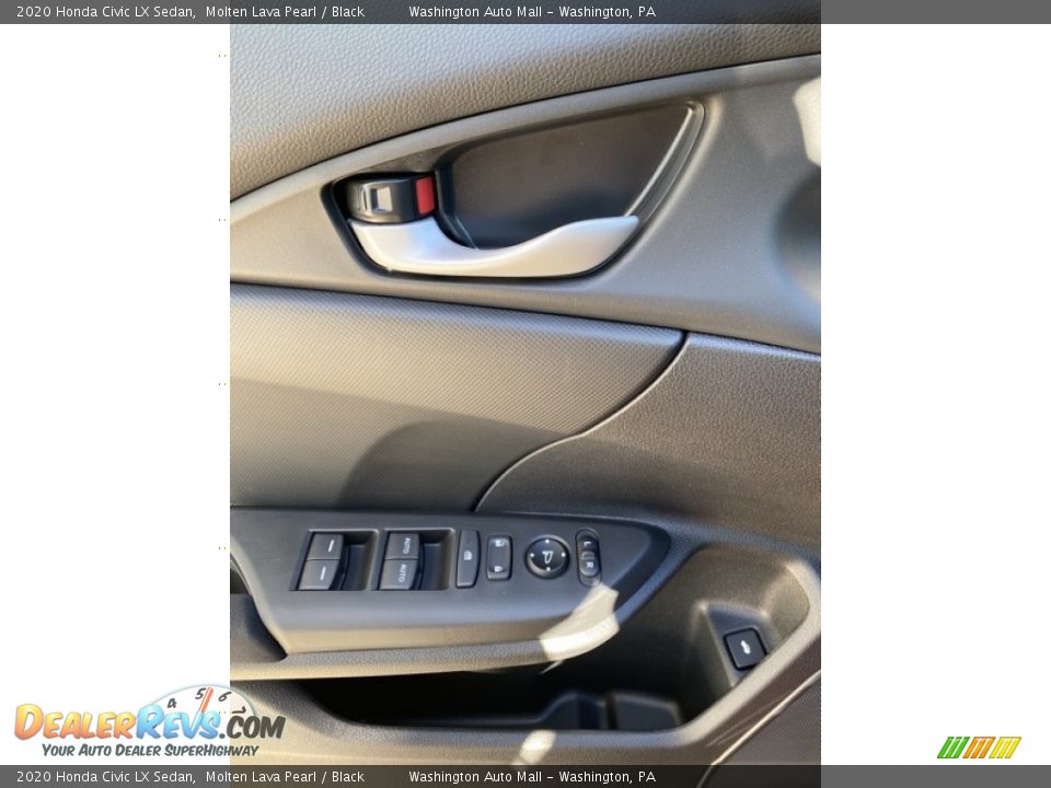 2020 Honda Civic LX Sedan Molten Lava Pearl / Black Photo #11