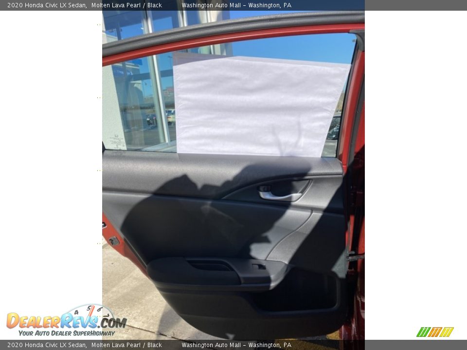 2020 Honda Civic LX Sedan Molten Lava Pearl / Black Photo #16