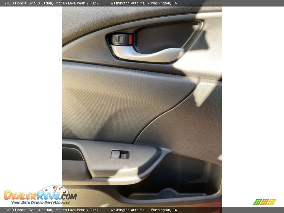 2020 Honda Civic LX Sedan Molten Lava Pearl / Black Photo #17