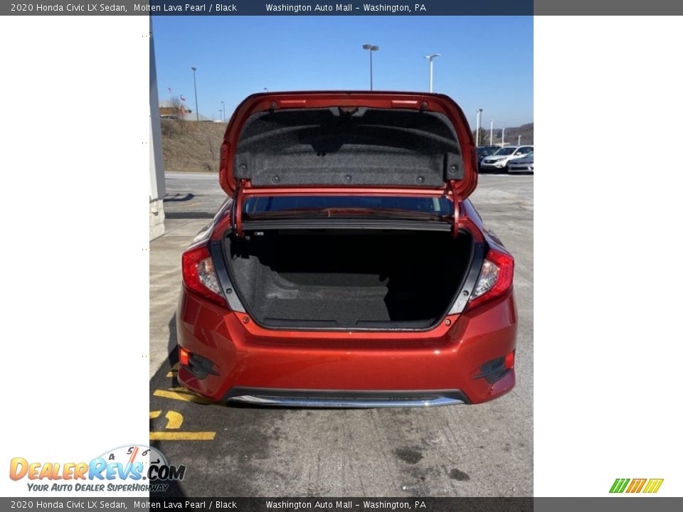 2020 Honda Civic LX Sedan Molten Lava Pearl / Black Photo #20