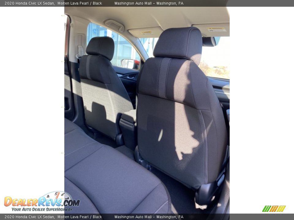 2020 Honda Civic LX Sedan Molten Lava Pearl / Black Photo #22