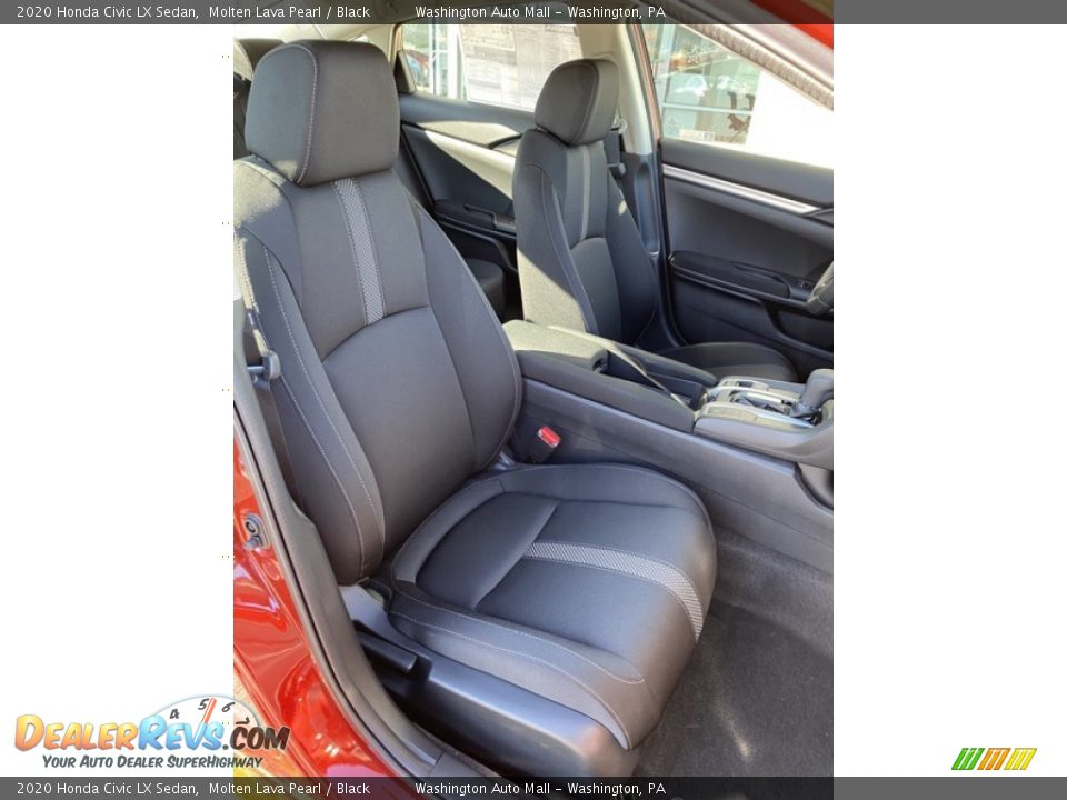 2020 Honda Civic LX Sedan Molten Lava Pearl / Black Photo #23