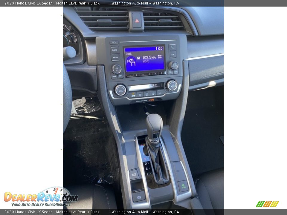 2020 Honda Civic LX Sedan Molten Lava Pearl / Black Photo #27