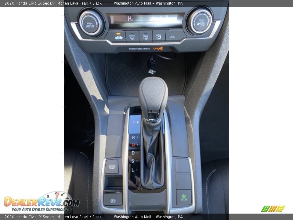 2020 Honda Civic LX Sedan Molten Lava Pearl / Black Photo #29