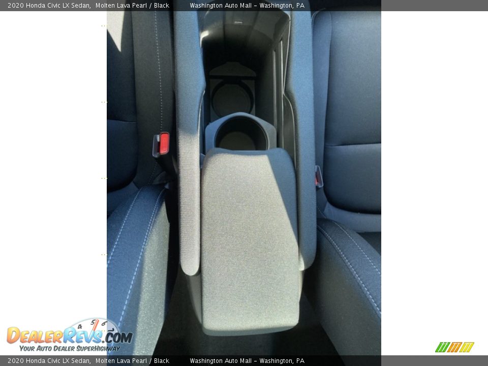 2020 Honda Civic LX Sedan Molten Lava Pearl / Black Photo #30