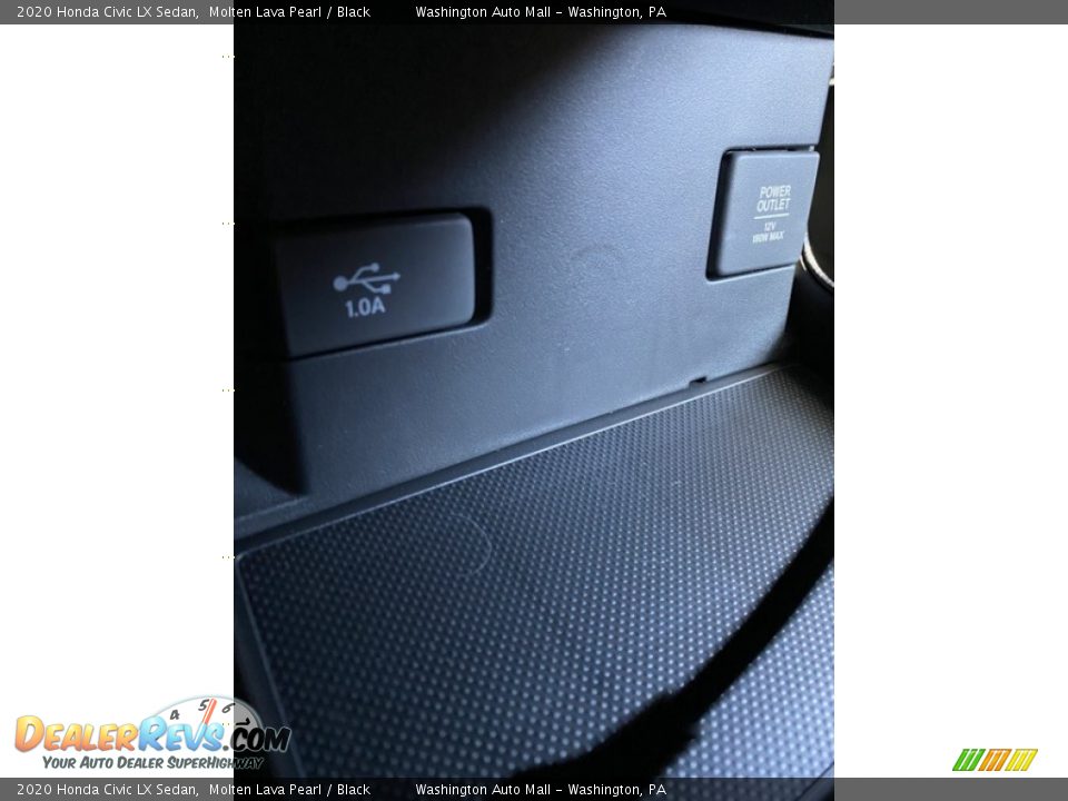 2020 Honda Civic LX Sedan Molten Lava Pearl / Black Photo #31