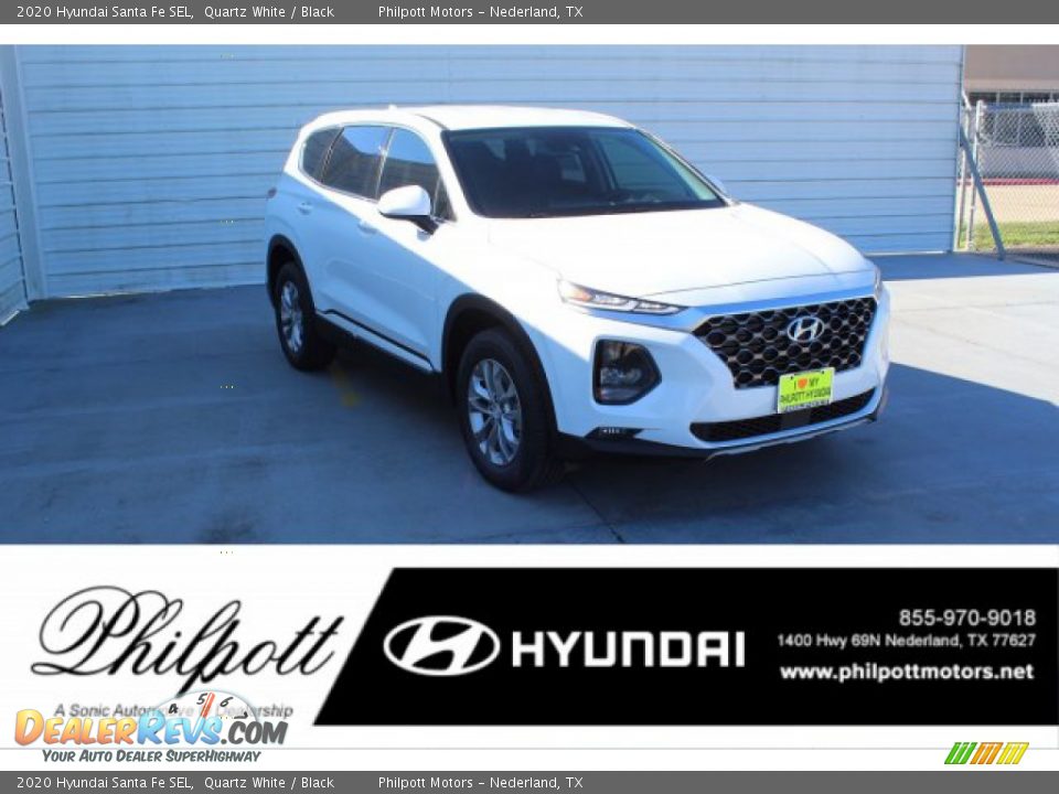 2020 Hyundai Santa Fe SEL Quartz White / Black Photo #1