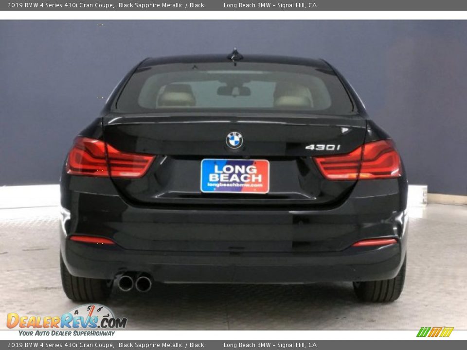 2019 BMW 4 Series 430i Gran Coupe Black Sapphire Metallic / Black Photo #3