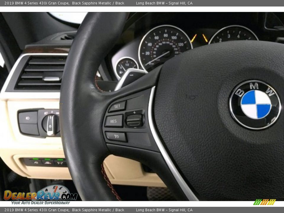 2019 BMW 4 Series 430i Gran Coupe Black Sapphire Metallic / Black Photo #14