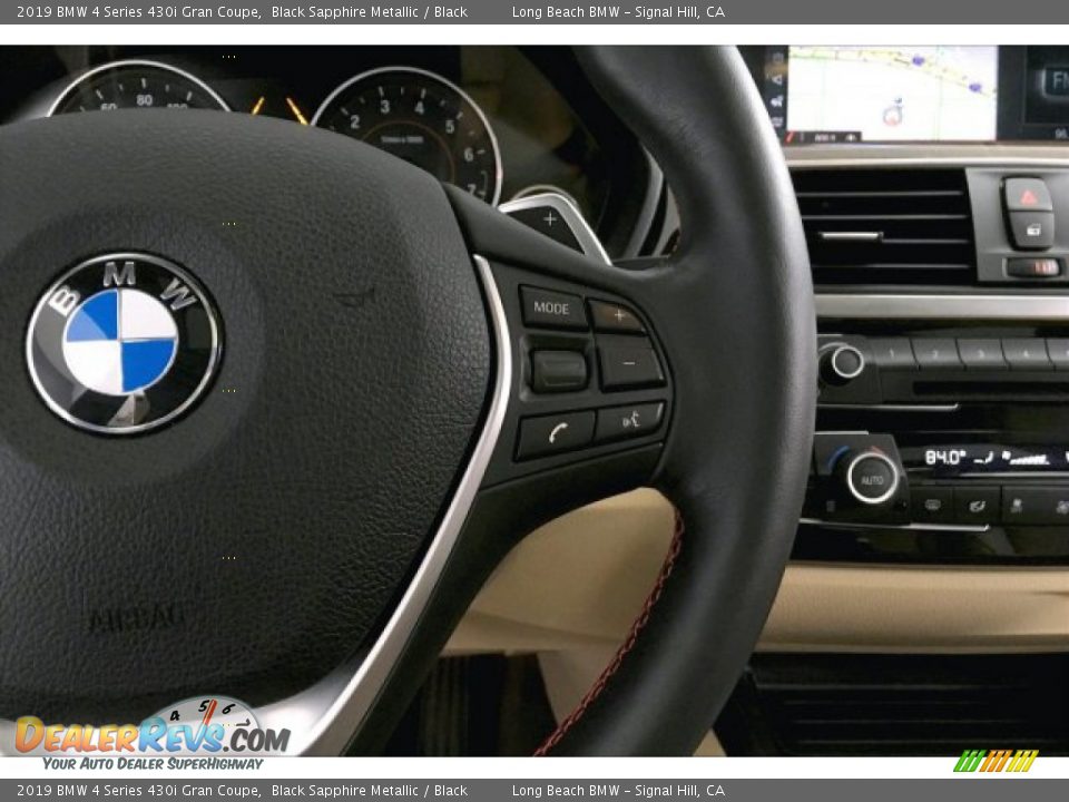 2019 BMW 4 Series 430i Gran Coupe Black Sapphire Metallic / Black Photo #15