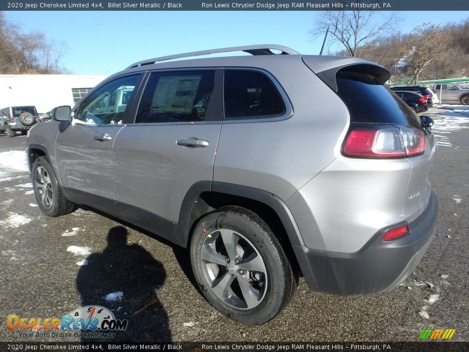 2020 Jeep Cherokee Limited 4x4 Billet Silver Metallic / Black Photo #3