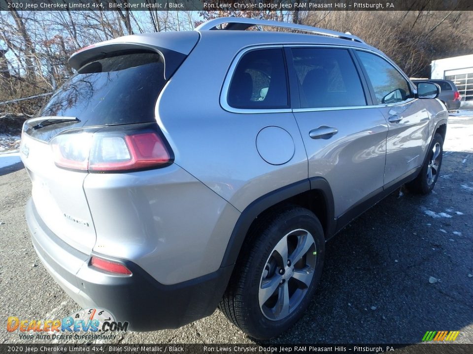 2020 Jeep Cherokee Limited 4x4 Billet Silver Metallic / Black Photo #6