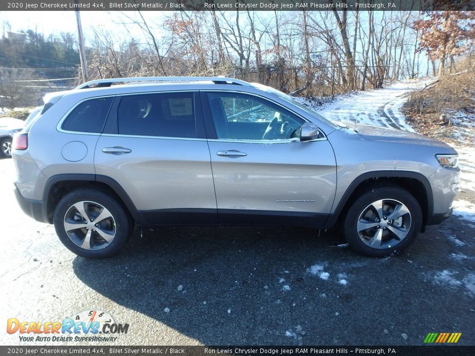 2020 Jeep Cherokee Limited 4x4 Billet Silver Metallic / Black Photo #7