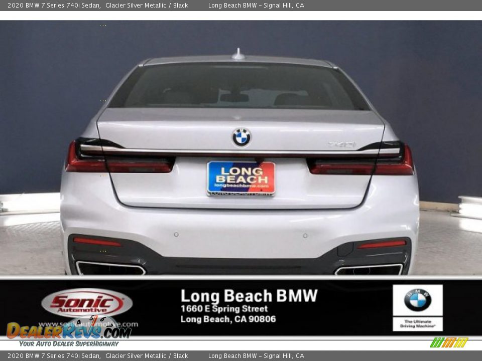 2020 BMW 7 Series 740i Sedan Glacier Silver Metallic / Black Photo #3